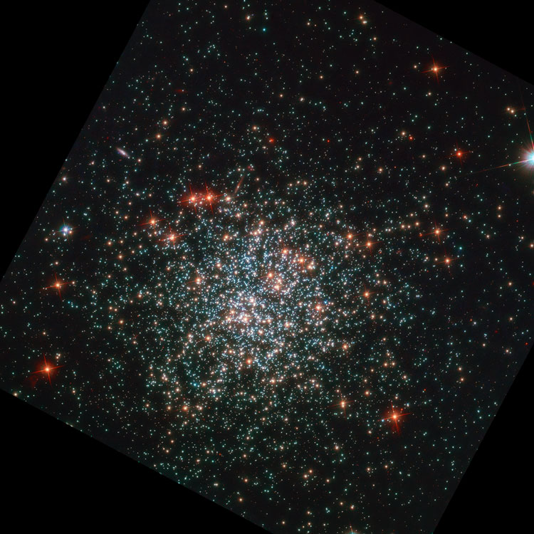 HST image of open cluster NGC 2203, in the Large Magellanic Cloud