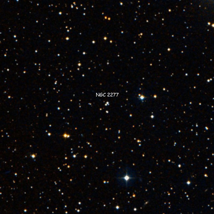 DSS image of region near the asterism listed as NGC 2277