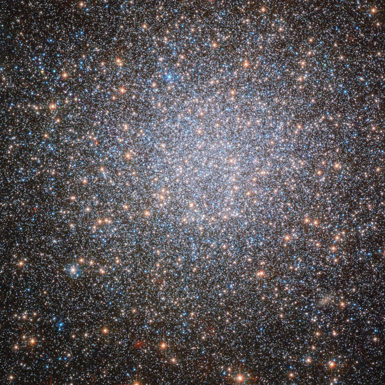 HST image of core of globular cluster NGC 2419