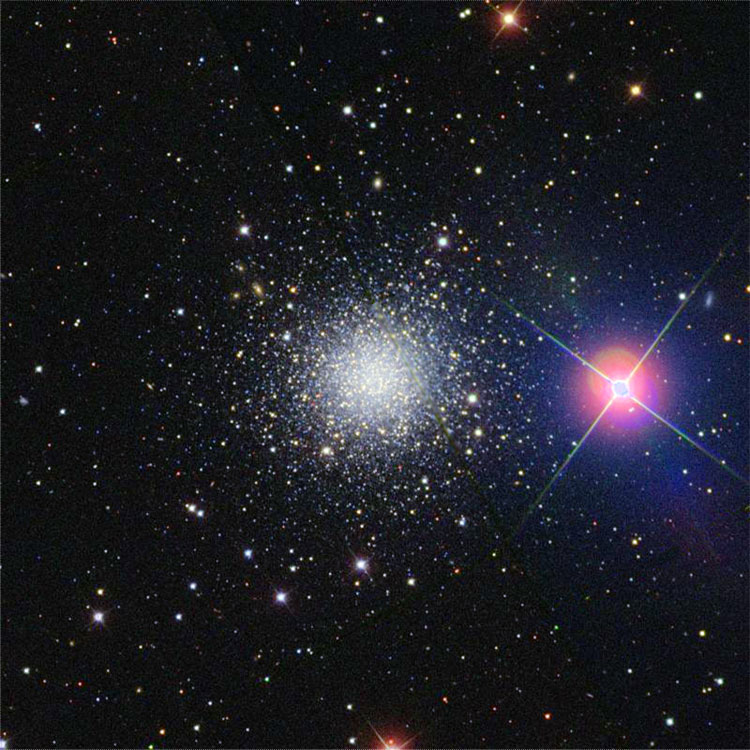 SDSS image of region near globular cluster NGC 2419