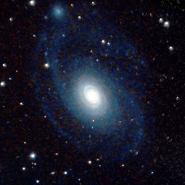60% opacity overlay of NOAO image on DSS image of spiral galaxy NGC 2460