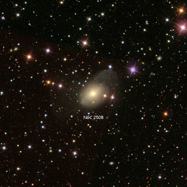 SDSS image of region near lenticular galaxy NGC 2508
