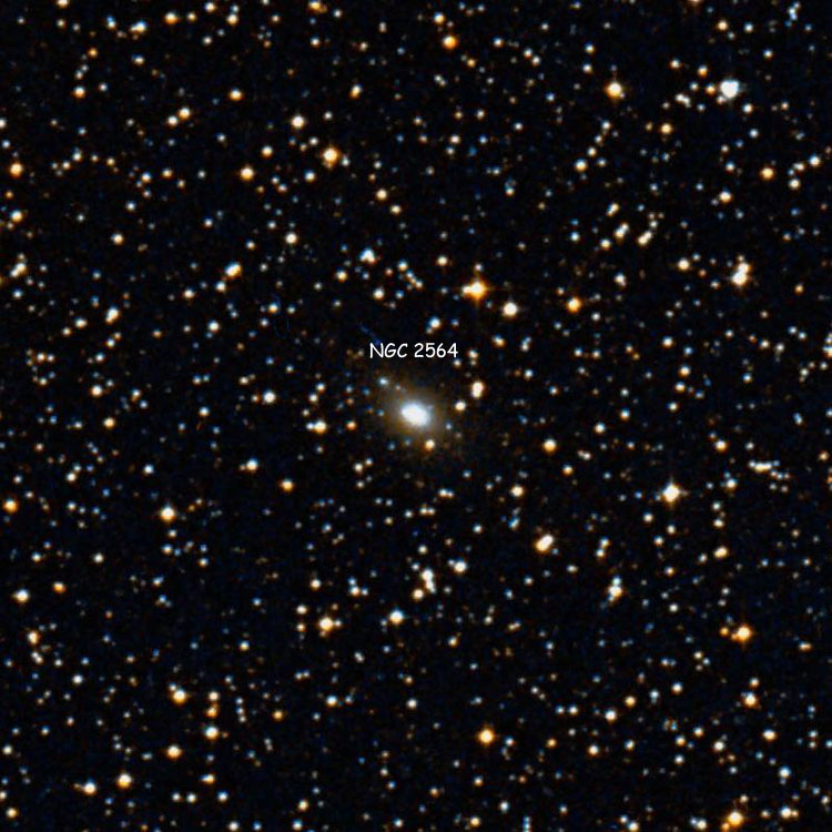 DSS image of region near lenticular galaxy NGC 2564