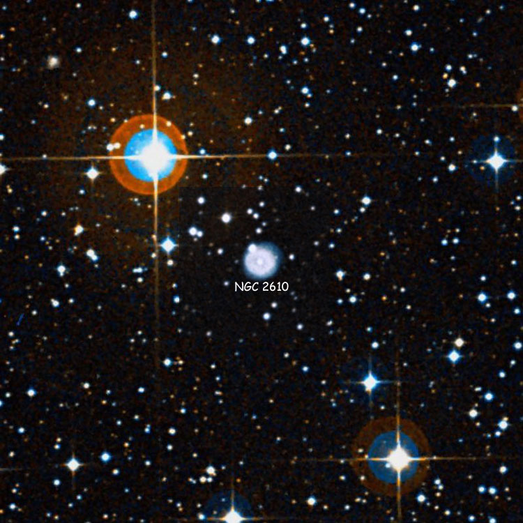 DSS image of region near planetary nebula NGC 2610