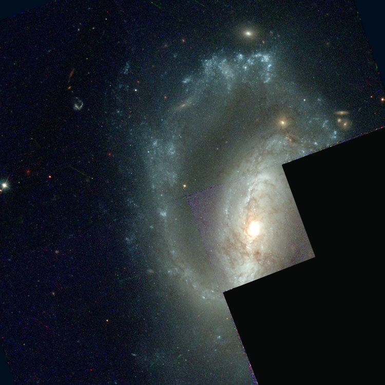 HST image of the eastern portion of spiral galaxy NGC 2633, also known as Arp 80
