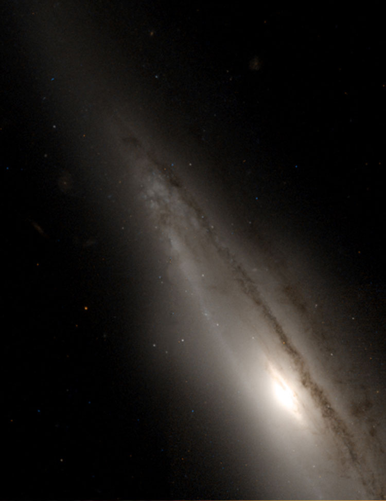 HST image of northeastern portion of spiral galaxy NGC 2654