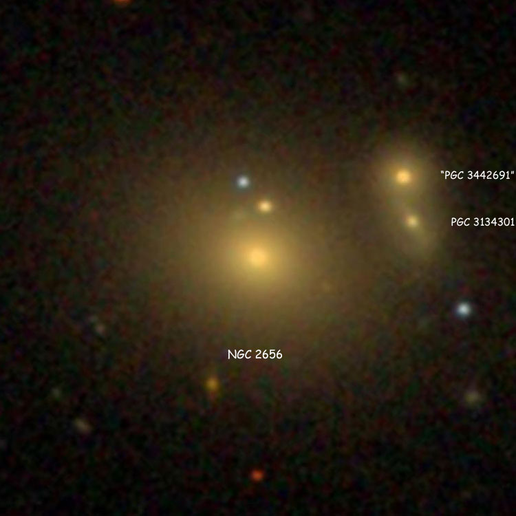 SDSS image of lenticular galaxy NGC 2656