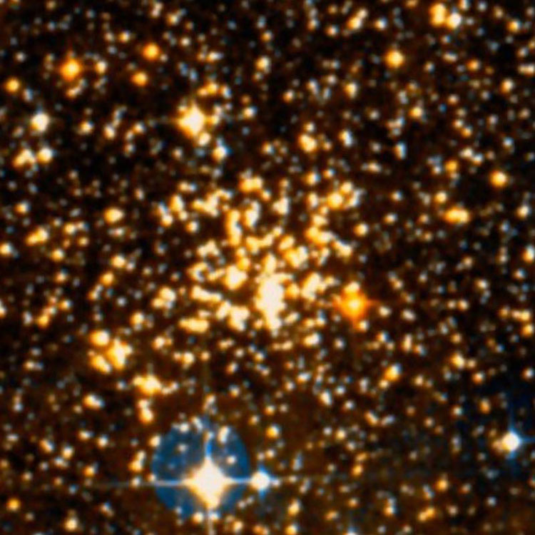 DSS image of open cluster NGC 2660