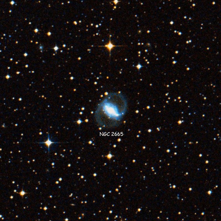 DSS image of region near spiral galaxy NGC 2665