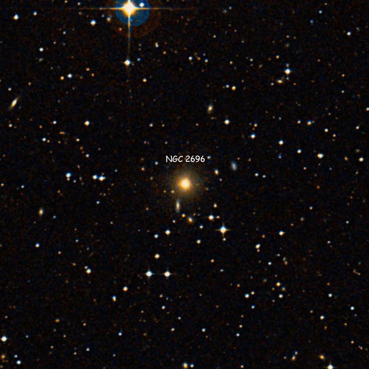 DSS image of region near elliptical galaxy NGC 2696