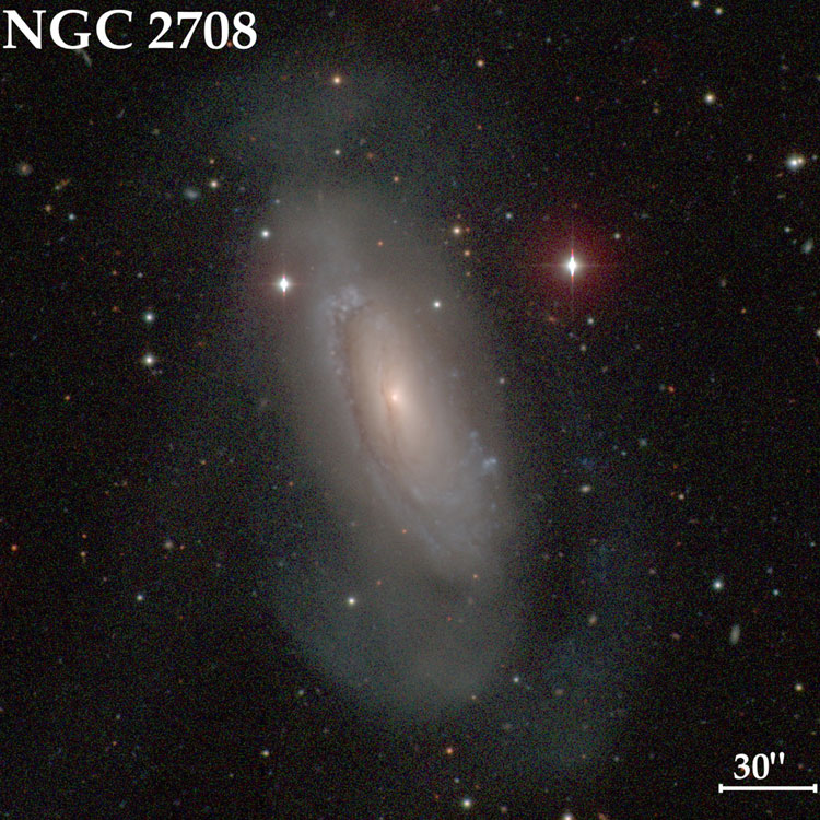 Carnegie-Irvine Galaxy Survey image of spiral galaxy NGC 2708