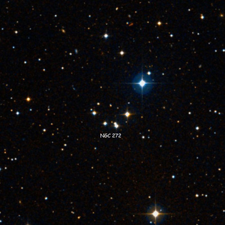 DSS image of region near stellar group NGC 272
