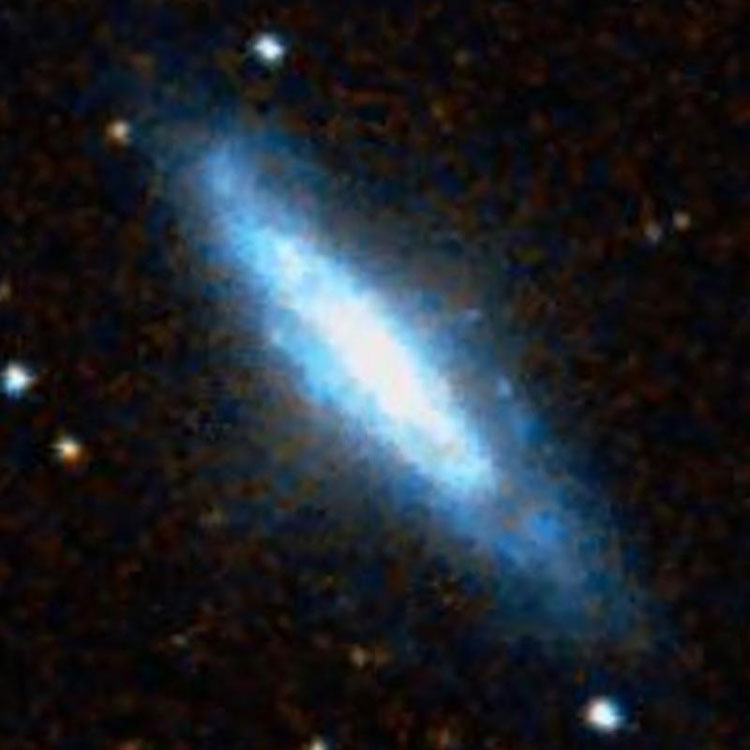DSS image of spiral galaxy NGC 2748