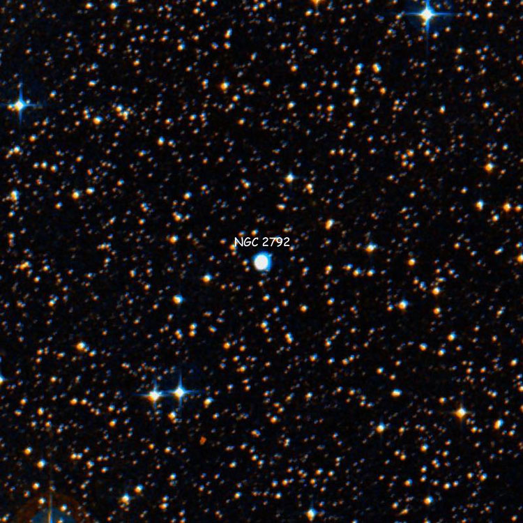 DSS image of region near planetary nebula NGC 2792