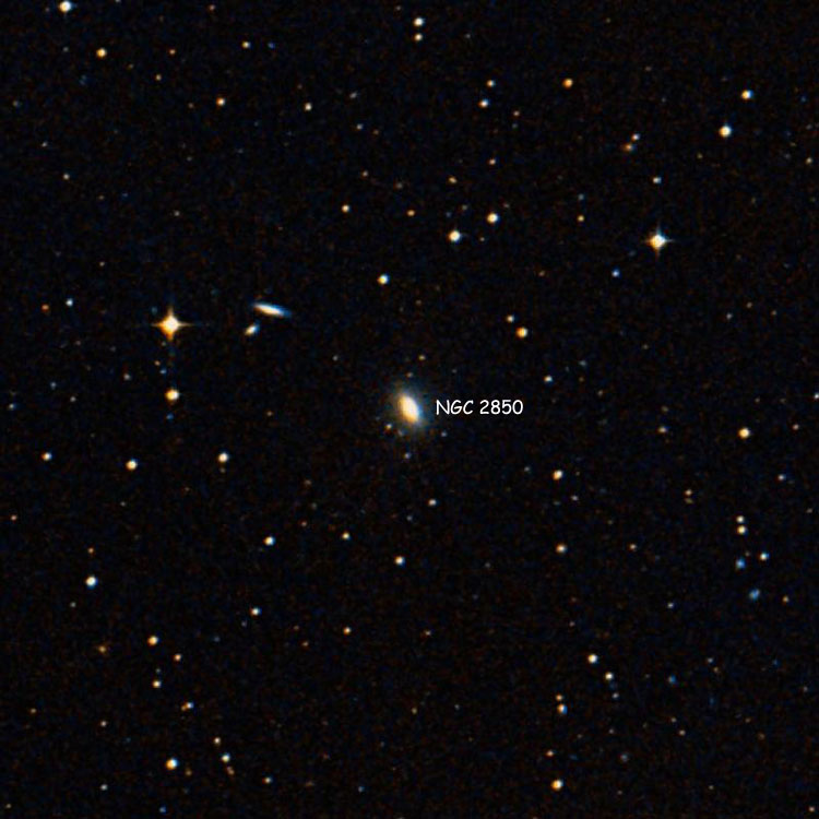 DSS image of region near lenticular galaxy NGC 2850