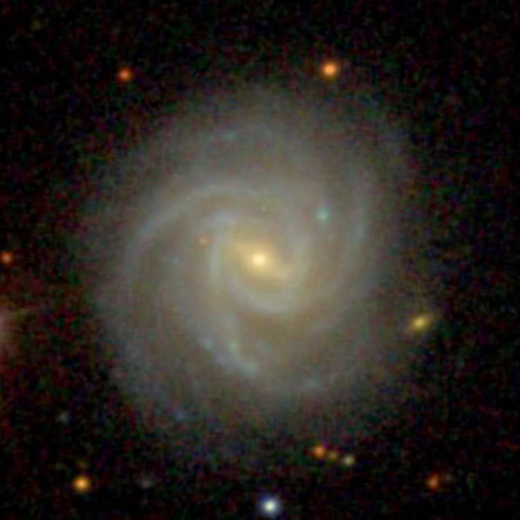 SDSS image of spiral galaxy NGC 2861