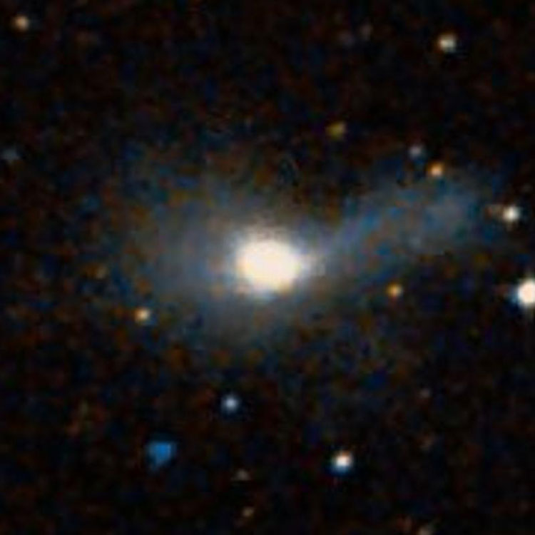 DSSS image of the colliding lenticular galaxies listed as NGC 2876