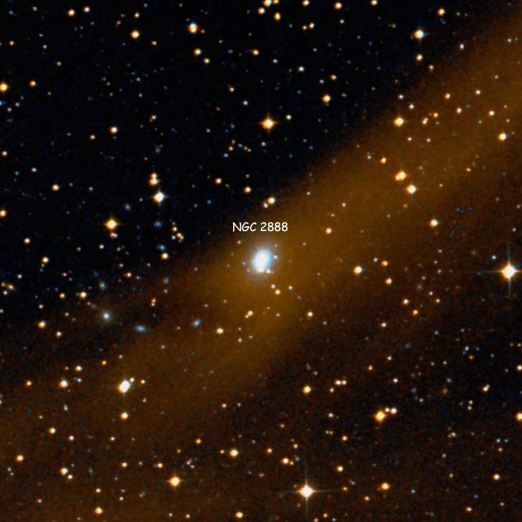 DSS image of region near elliptical galay NGC 2888