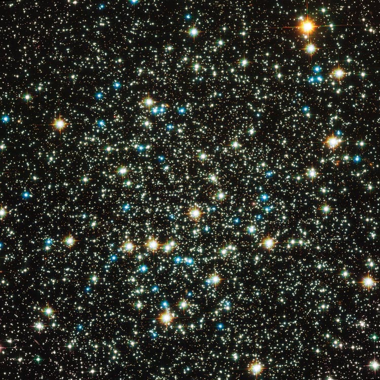 HST image of core of globular cluster NGC 288