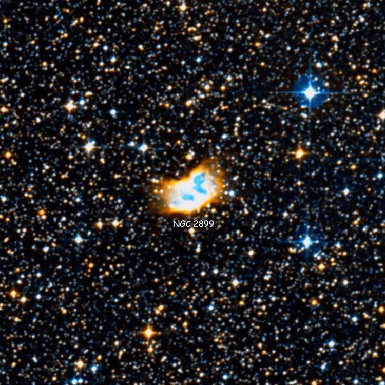 DSS image of region near planetary nebula NGC 2899
