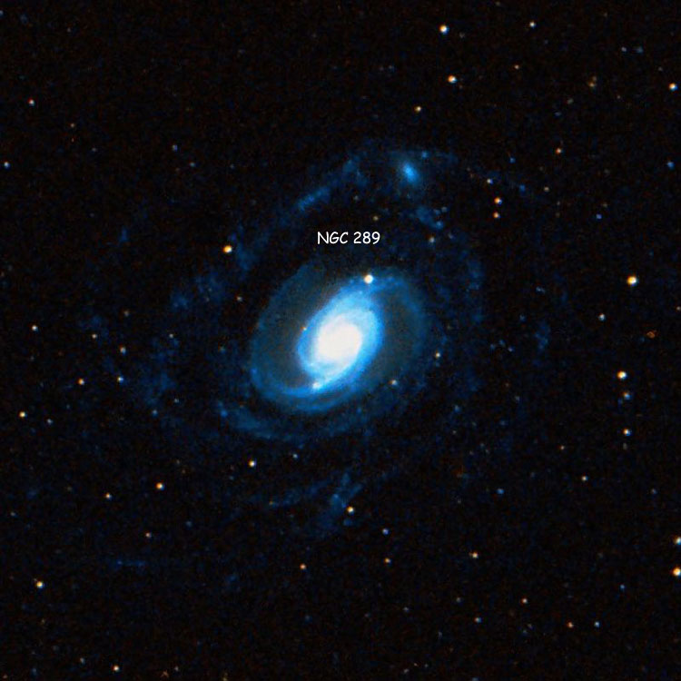 DSS image of region near spiral galaxy NGC 289