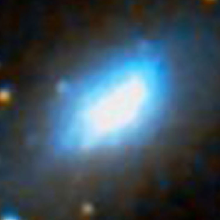 DSS image of core of peculiar spiral galaxy NGC 2915