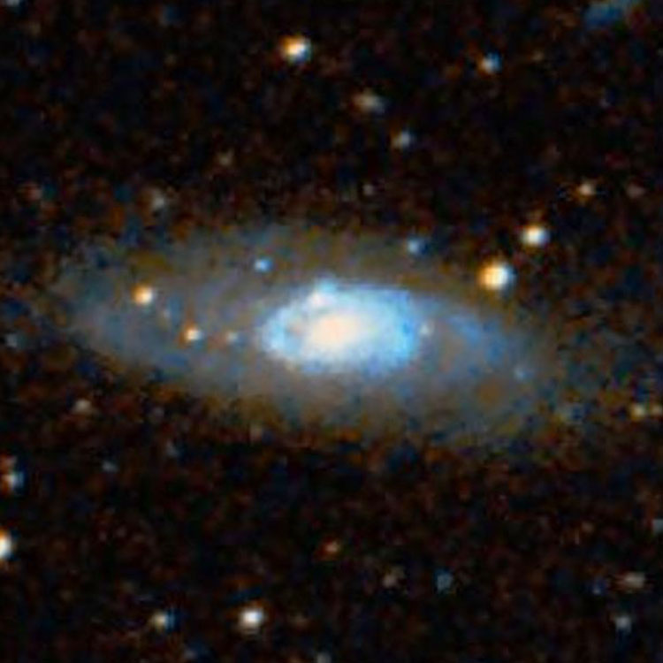 DSS image of spiral galaxy NGC 2921