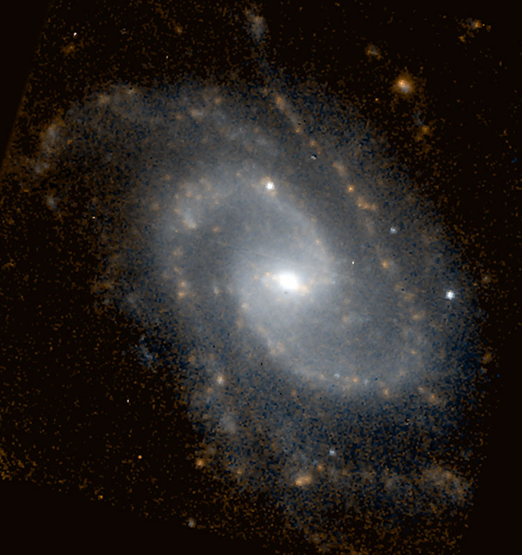 HST image of core of spiral galaxy NGC 2989