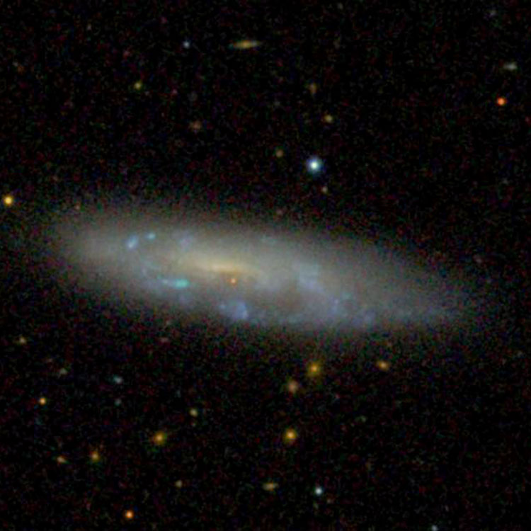 SDSS image of spiral galaxy NGC 3026