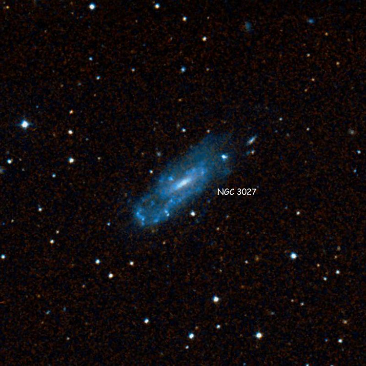 DSS image of region near spiral galaxy NGC 3027