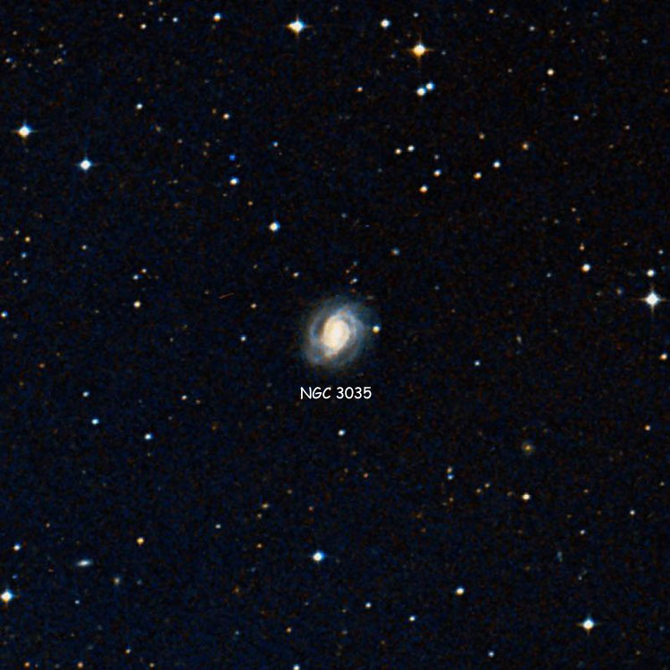 DSS image of region near spiral galaxy NGC 3035