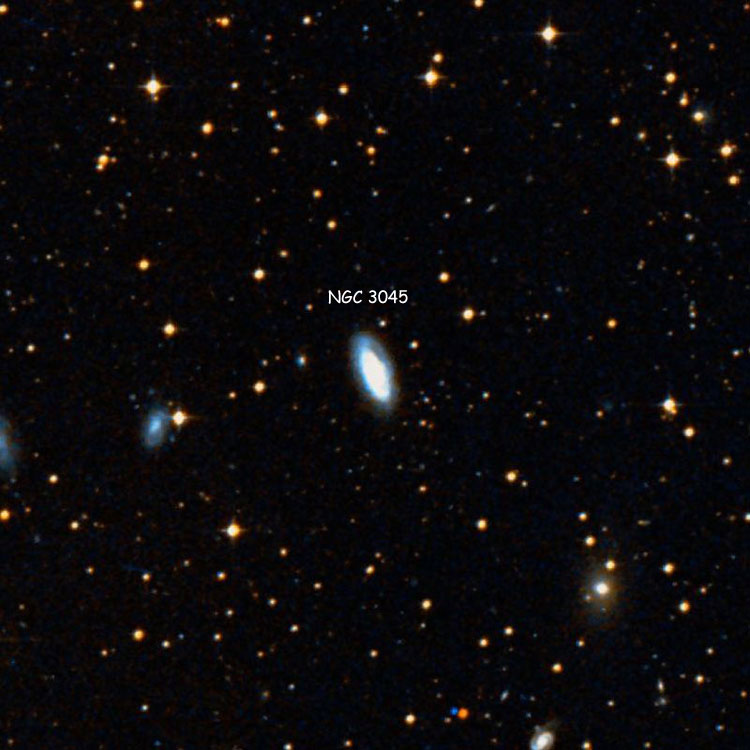 DSS image of region near spiral galaxy NGC 3045