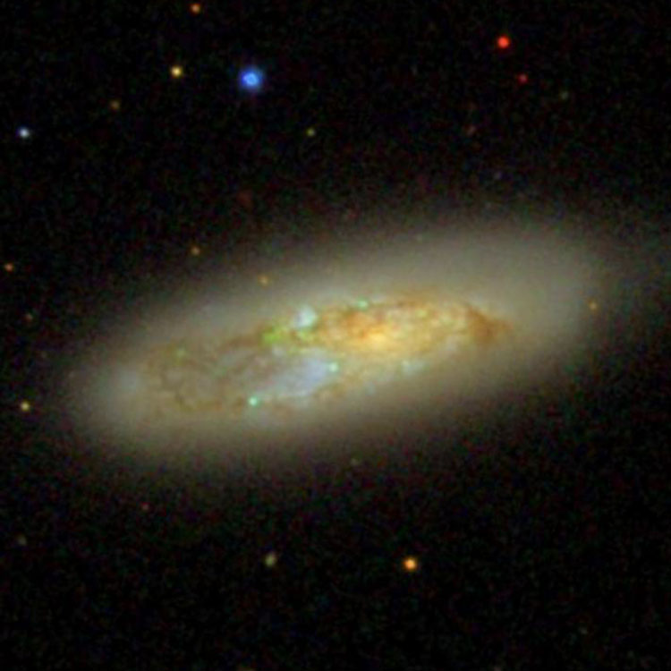 SDSS image of spiral galaxy NGC 3067
