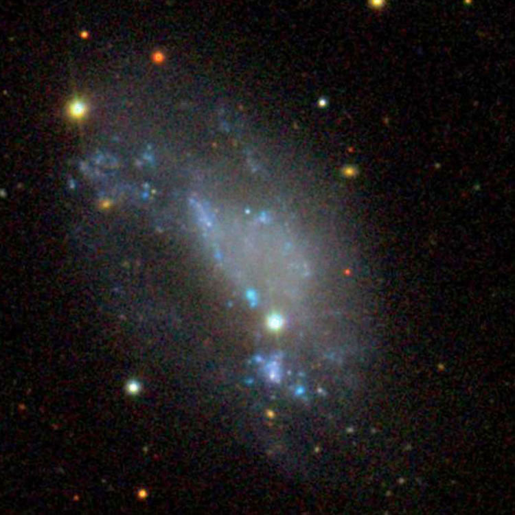 SDSS image of irregular galaxy NGC 3104, also known as Arp 264