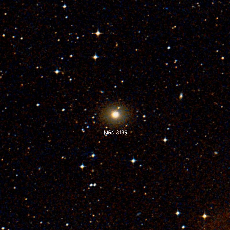 DSS image of region near lenticular galaxy NGC 3139