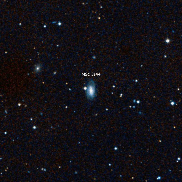 DSS image of region near spiral galaxy NGC 3144