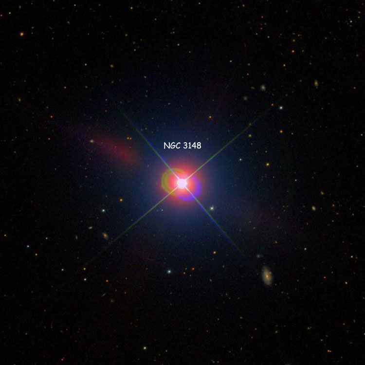 SDSS image of region near the star listed as NGC 3148