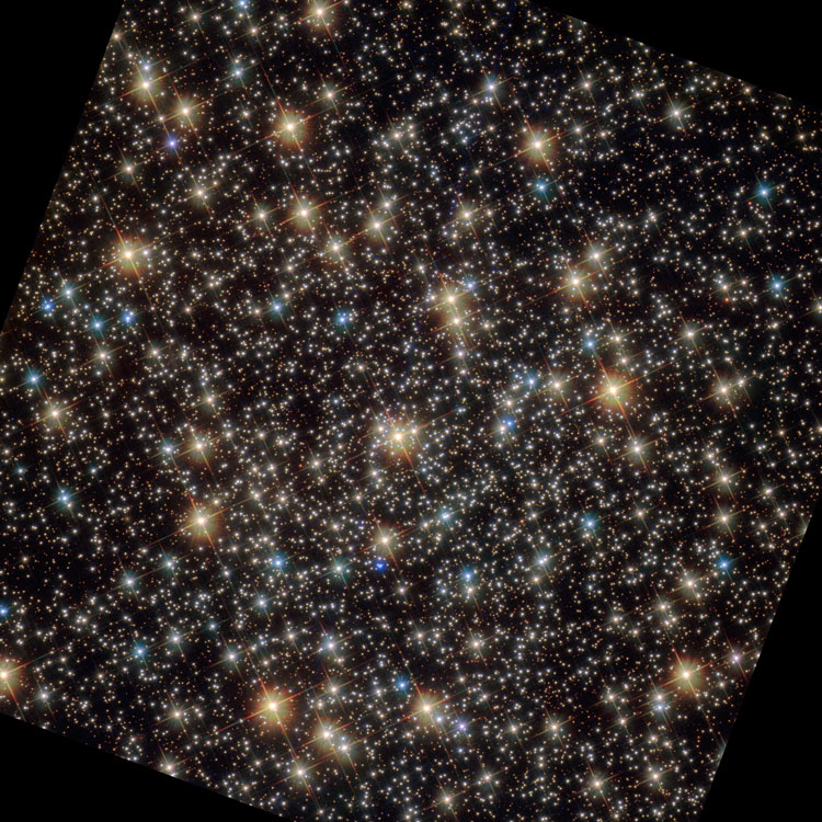 HST image of core of globular cluster NGC 3201