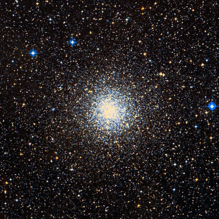 DSS image of region near globular cluster NGC 3201