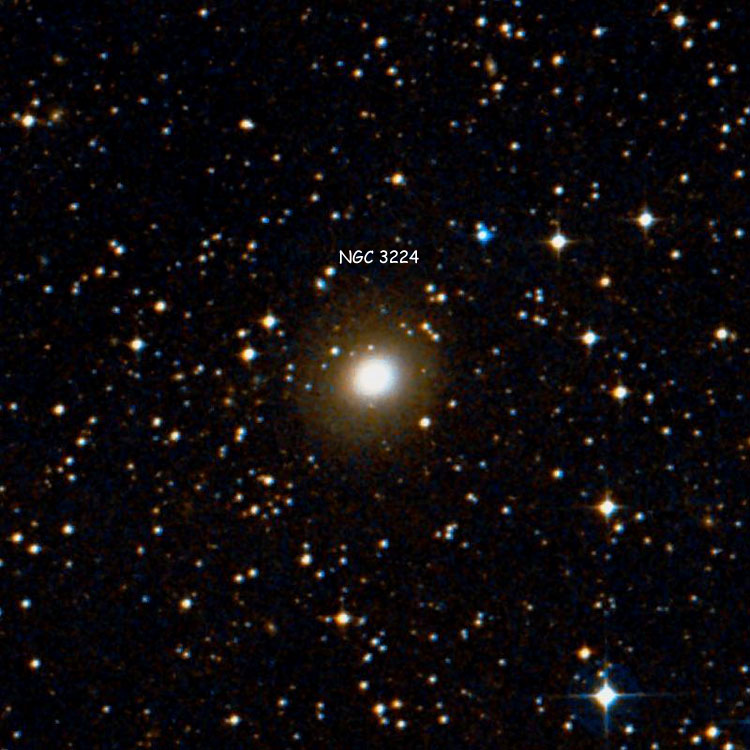 DSS image of region near elliptical galaxy NGC 3224