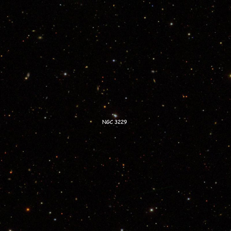 SDSS image of region near the stars listed as NGC 3229