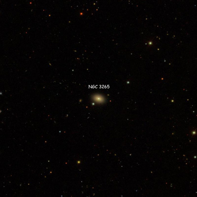 SDSS image of region near lenticular galaxy NGC 3265