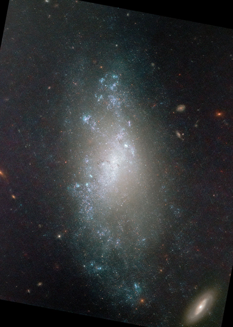 Digitally enhanced HST image of spiral galaxy NGC 3274