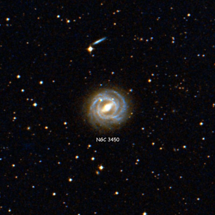 Wikisky image of region around NGC 3450