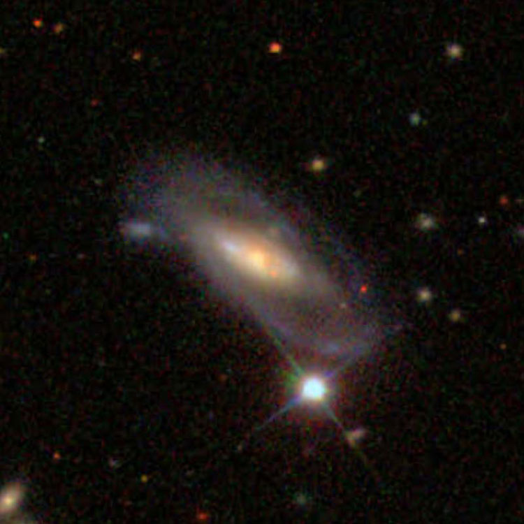 SDSS image of spiral galaxy NGC 3644