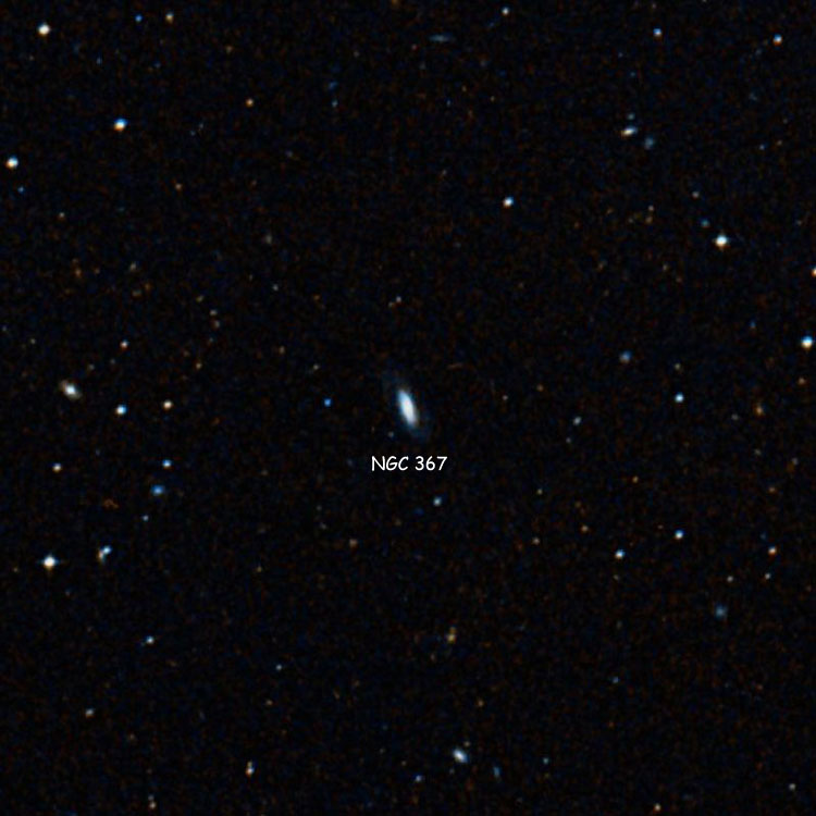 DSS image of region near spiral galaxy NGC 367