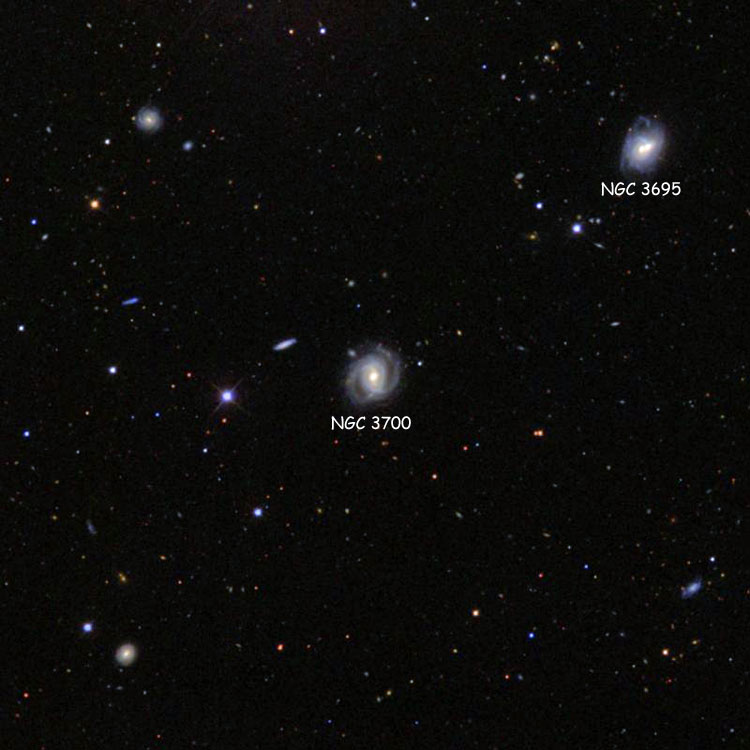 SDSS image of region near NGC 3700