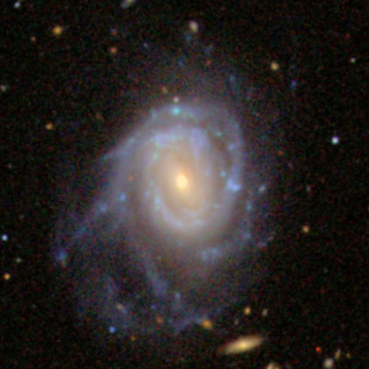 SDSS image of spiral galaxy NGC 3811