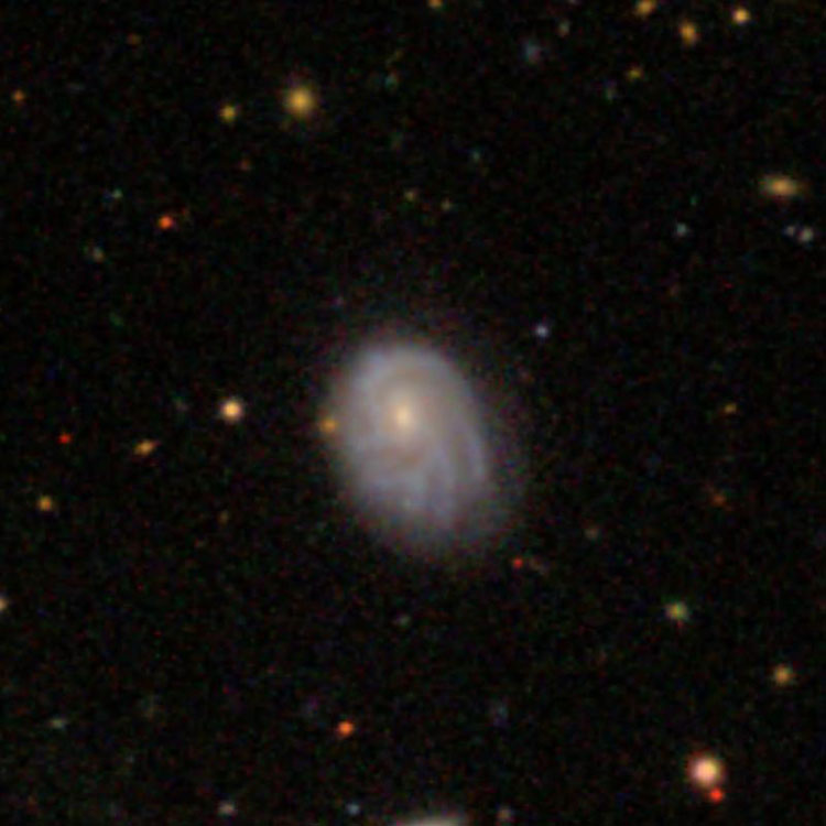 SDSS image of spiral galaxy NGC 3820