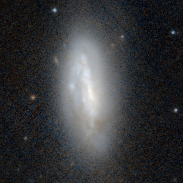 PanSTARRS image of the central portion of spiral galaxy NGC 3899, also known as NGC 3912